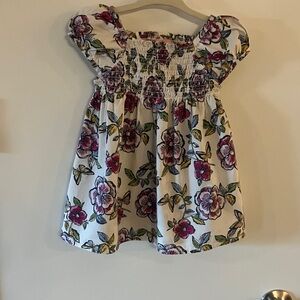 Place Floral Casual Dress - White, Pink, Yellow